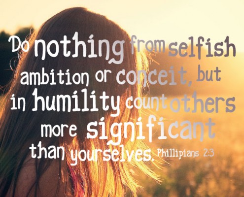 YMI Typography - Do nothing from selfish ambition or conceit, but in humility count others more significant than yourselves. - Philippians 2:3
