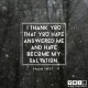 YMI Typography - I thank you that you have answered me and have become my salvation. - Psalm 118:21