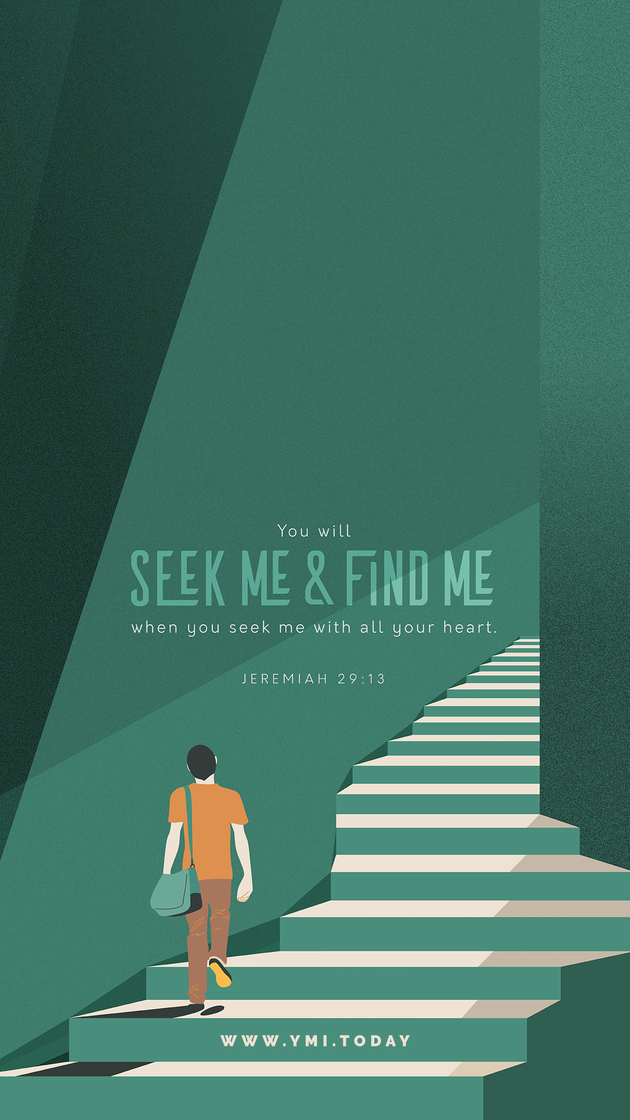 YMI March 2019 Phone Lockscreen - You will seek Me and find Me when you seek Me with all your heart. - Jeremiah 29:13