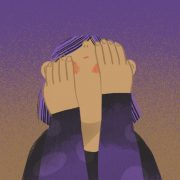 Illustration of a lady facepalm