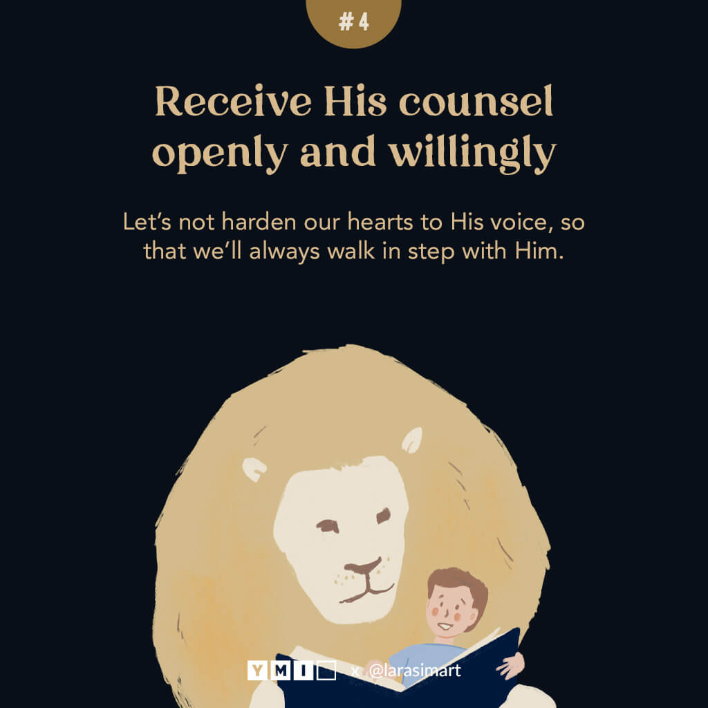 image of a boy and a lion read the bible together