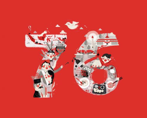 graphic image of 76th Indonesian Independence Day