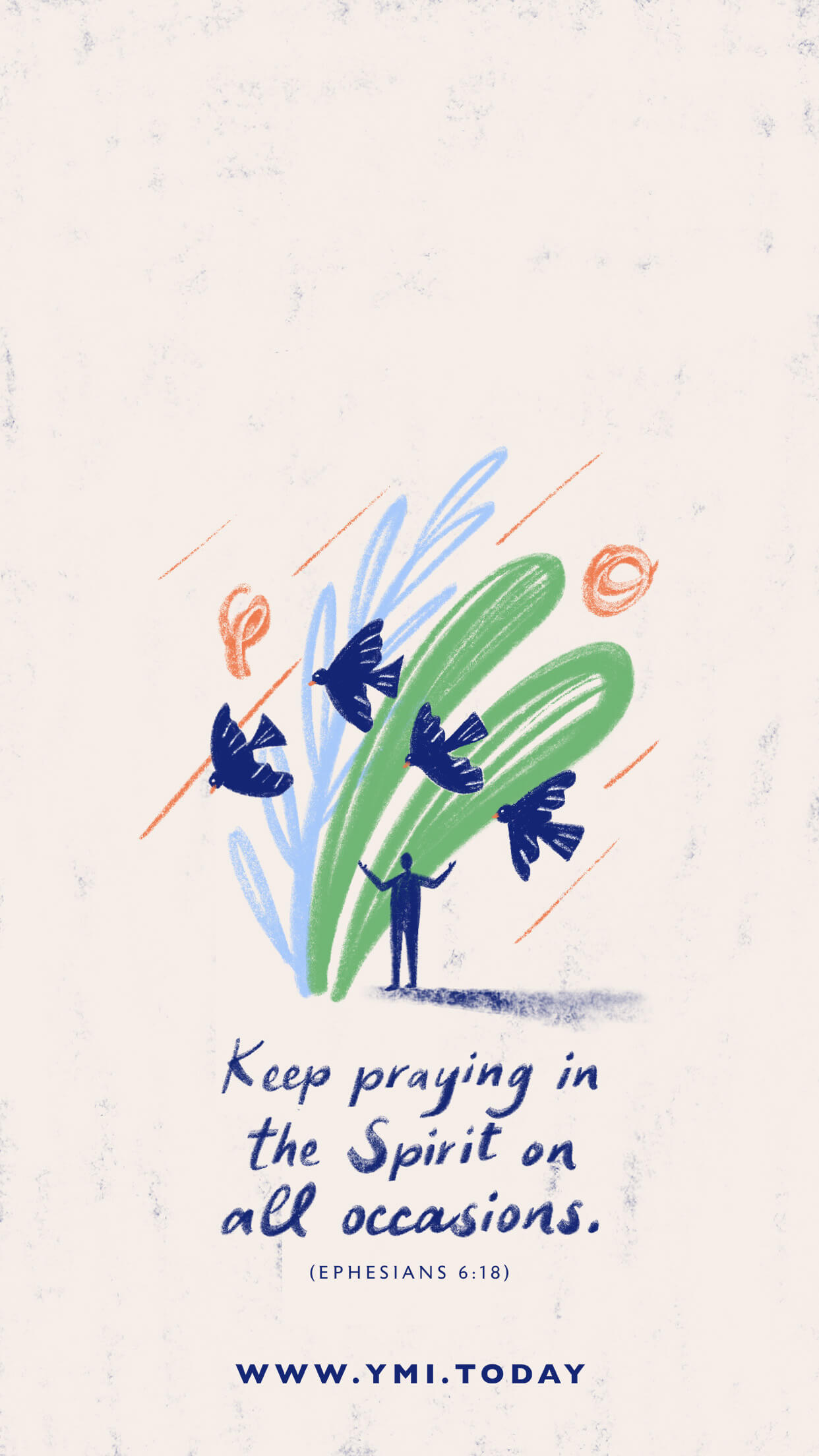 Keep praying in all situations Lockscreen
