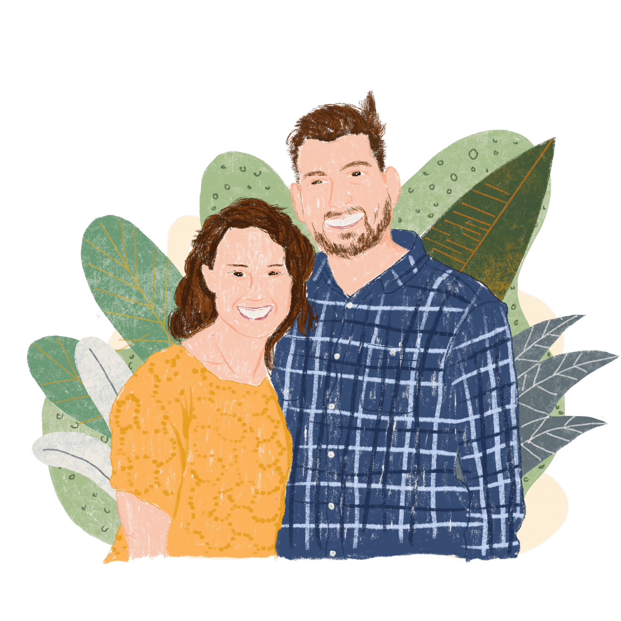 A portrait of Pastor and his wife