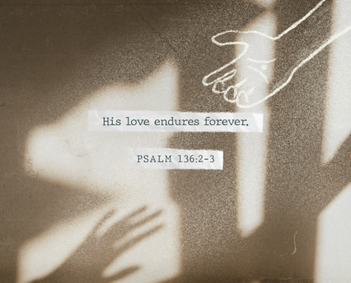 His love endures forever. Psalm 136:2-3