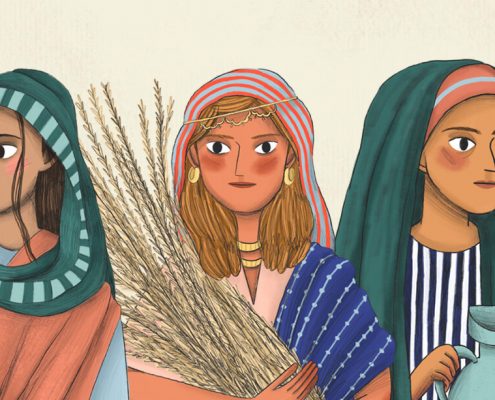 Illustration of Rahab, Leah and the Widow